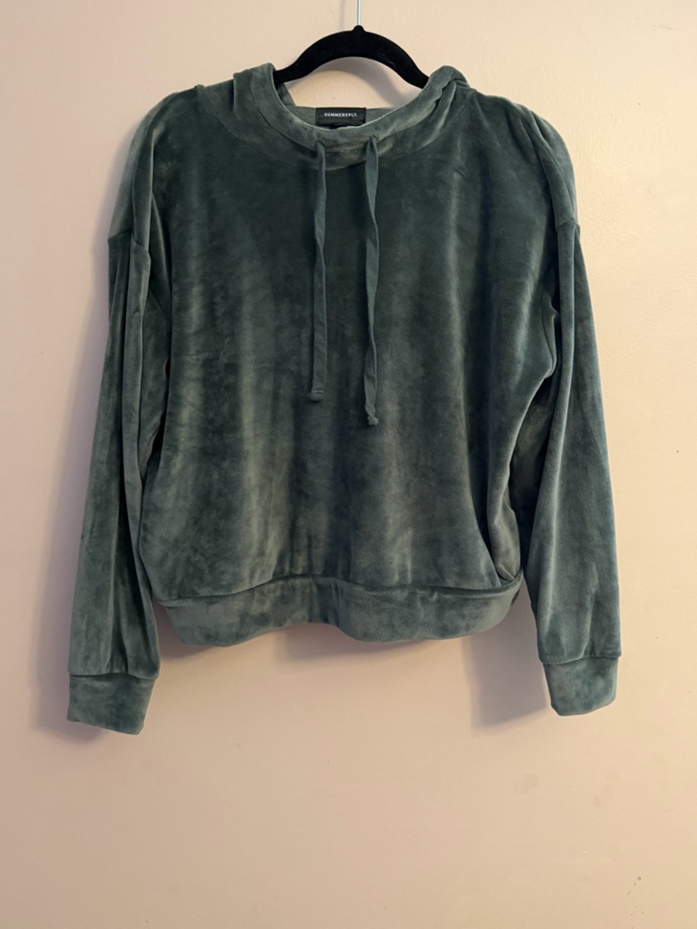 summersalt Plush Scoopneck Pullover in Forest Green